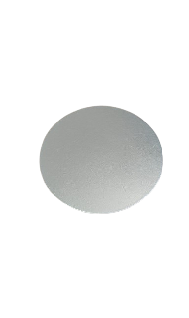 BASE REDONDA 2MM P/TORTA 25 CM PLATA 25 UNIDADES